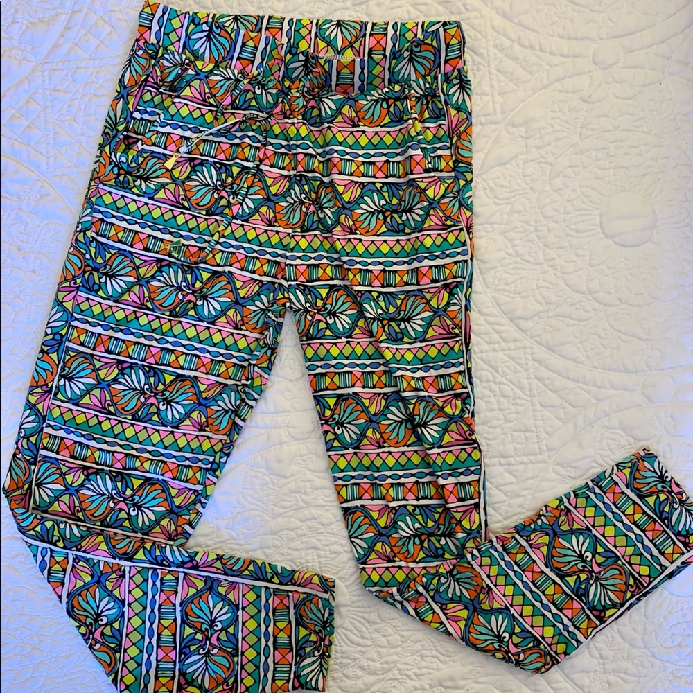 Trina Turk drawstring joggers sz small